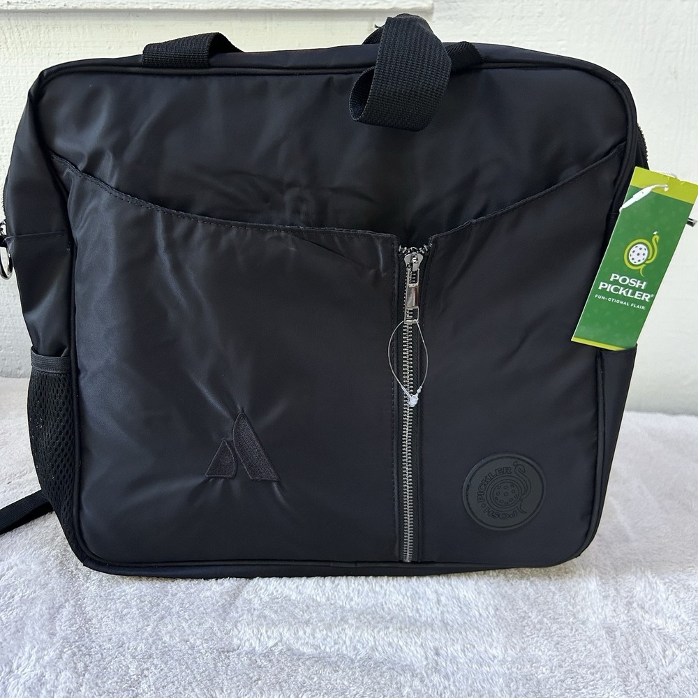 Pickleball Black Unisex Convertible Bag‎ 3-in-1 Travel Tote NWT